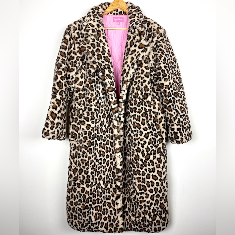 Leopard teddy bear coat
